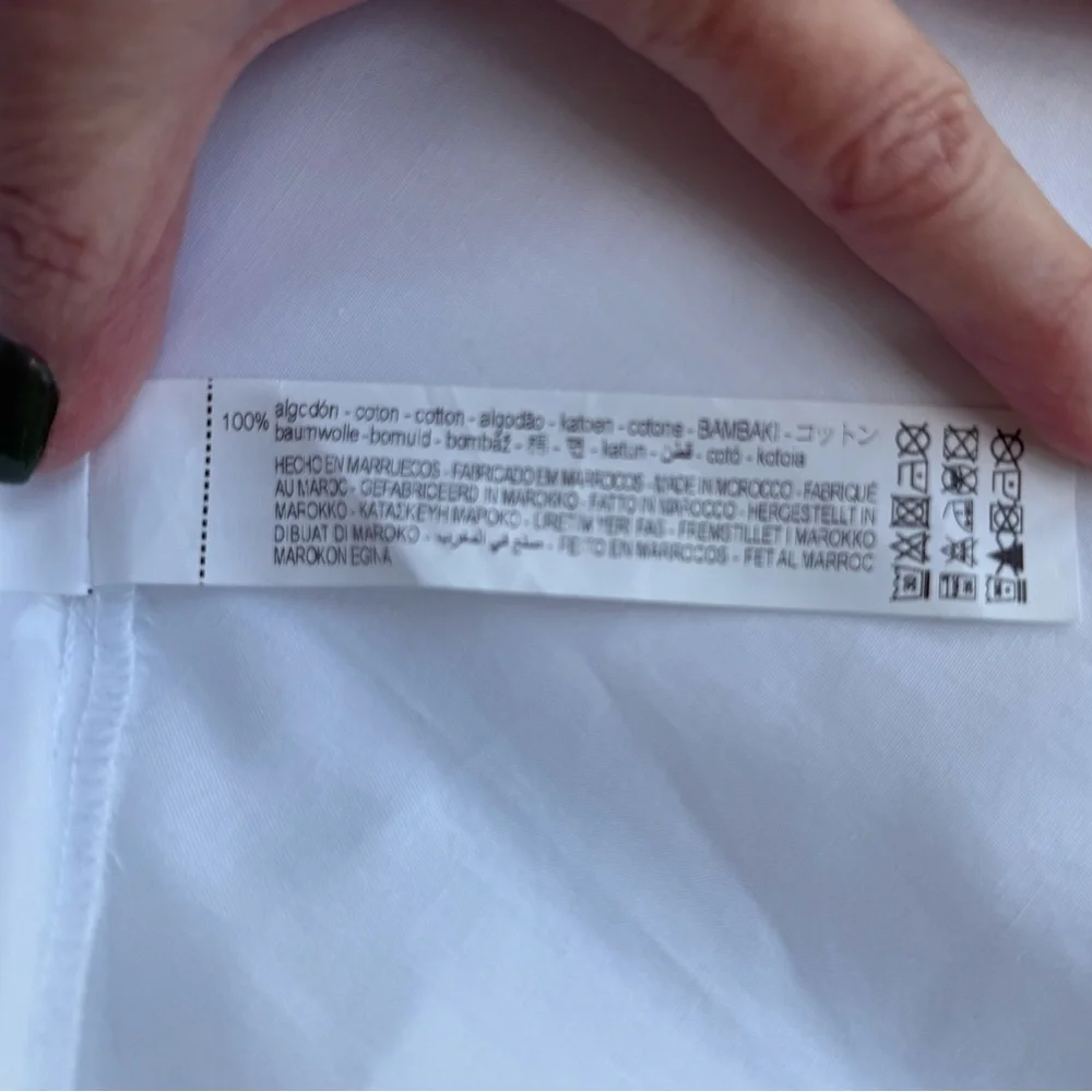 ZARA Oversized Women’s White Shirt - Picture 4 of 4